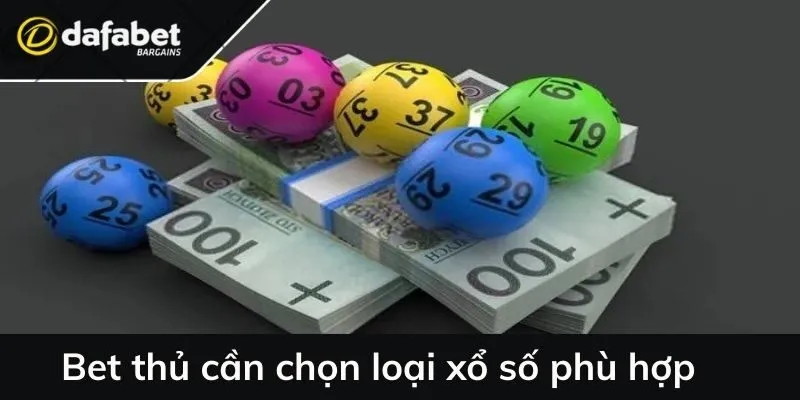 Bet thủ cần chọn loại xổ số phù hợp